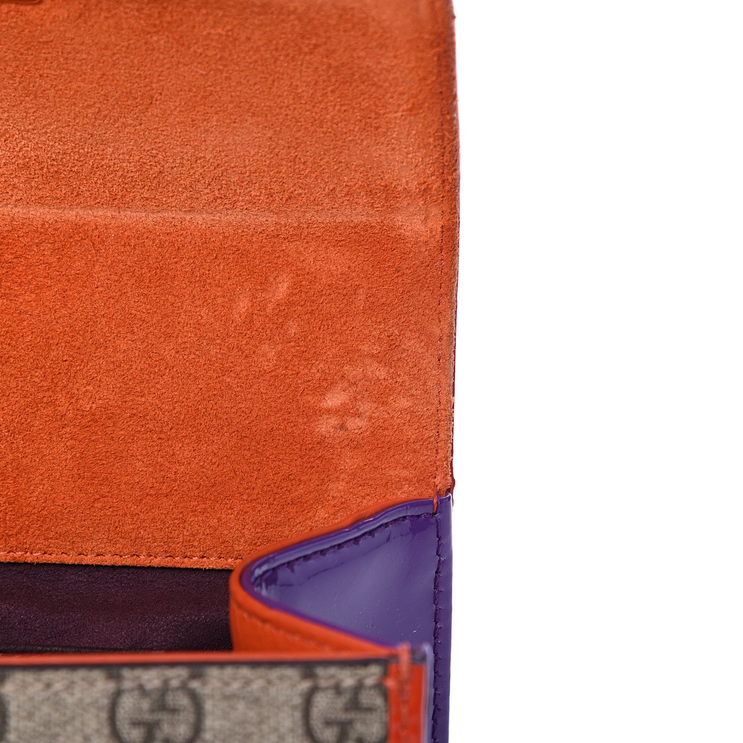 Gucci GG Supreme Monogram Patent Small Padlock Shoulder Bag Multicolor 7 of 15