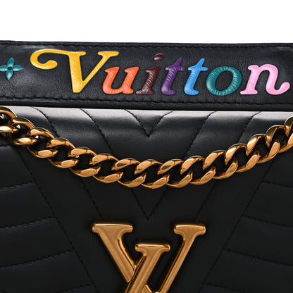 Louis Vuitton Calfskin New Wave Chain MM Black 8 of 10