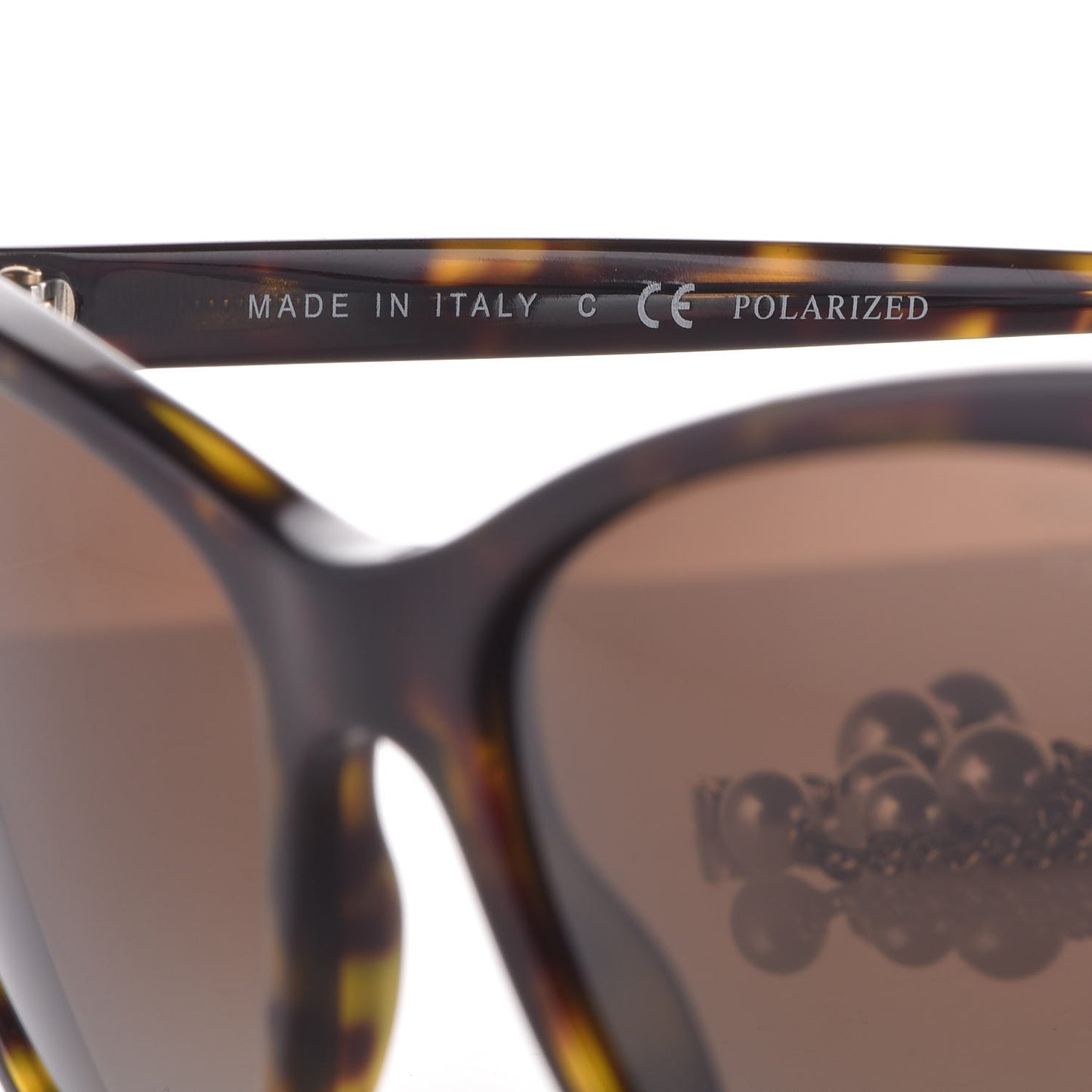 Acetate Polarized Fantasy Pearl Cat Eye Sunglasses 5341-H Tortoise