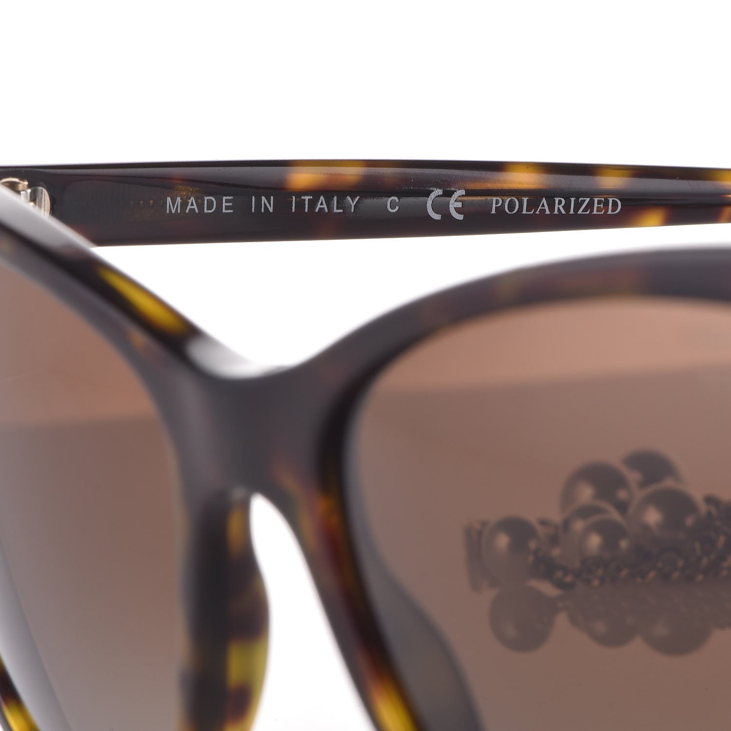 Chanel Acetate Polarized Fantasy Pearl Cat Eye Sunglasses 5341-H Tortoise 6 of 7