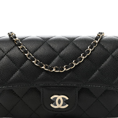 Chanel Caviar Quilted Glasses Case With Chain Black 8 of 11
