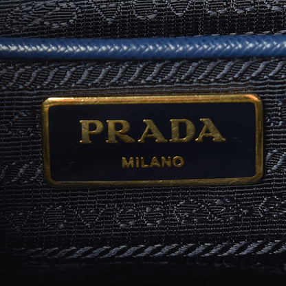 Prada Saffiano Medium Galleria Double Zip Tote Bluette 9 of 17
