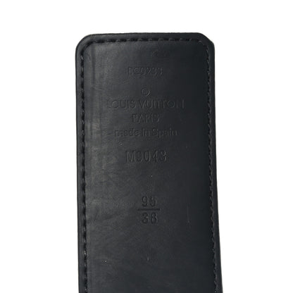 Louis Vuitton Monogram Eclipse Taigarama 40mm LV Initiales Reversible Belt 95 38 Black 3 of 6
