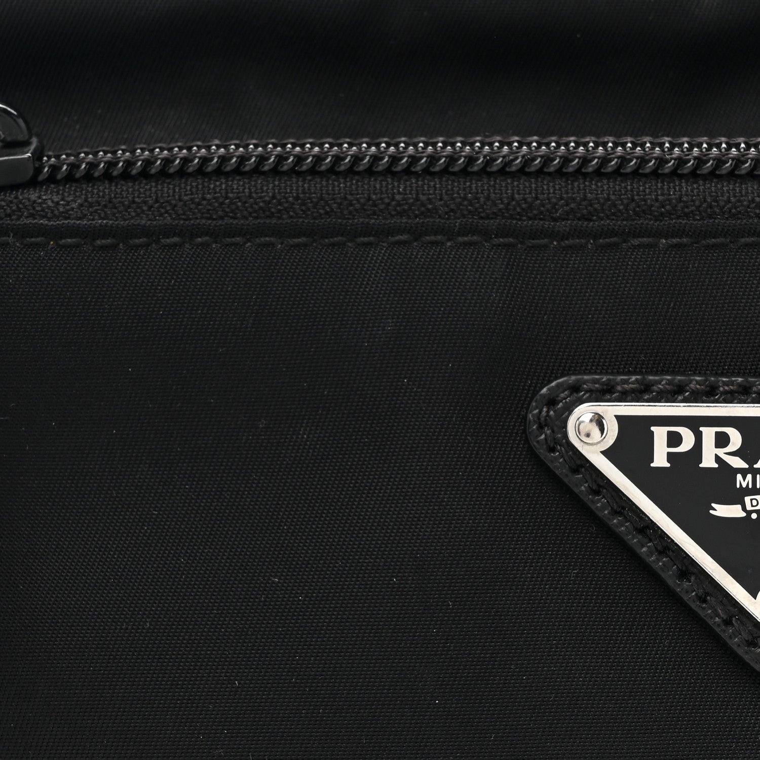 Prada Tessuto Nylon Saffiano Belt Bag Black 7 of 12
