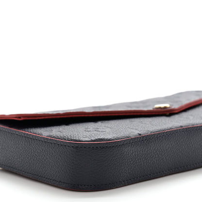 Louis Vuitton Empreinte Pochette Felicie Chain Wallet Marine Rouge 9 of 10