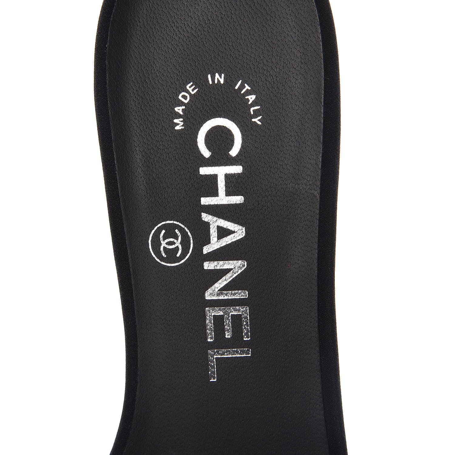 Chanel Satin Pearl Mules 37 Black 6 of 9