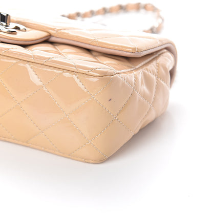 Chanel Patent Calfskin Quilted Mini Rectangular Flap Rose Clair 9 of 14