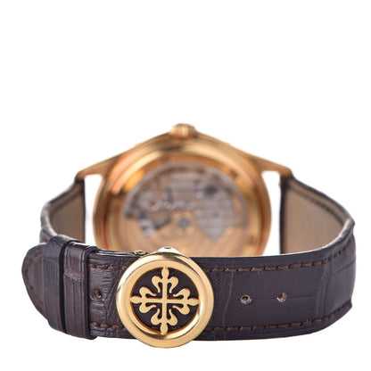 Patek Philippe 18K Yellow Gold 39mm 5146J Annual Calendar Complications Self Winding Watch 5 of 13