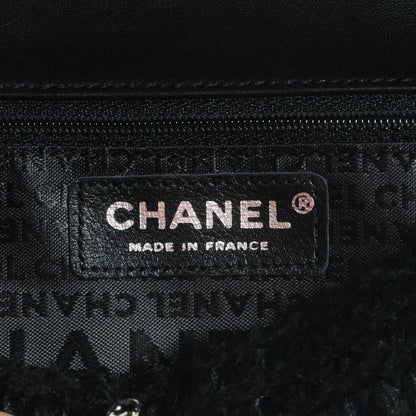 Chanel Tweed East West Flap Black 6 of 7