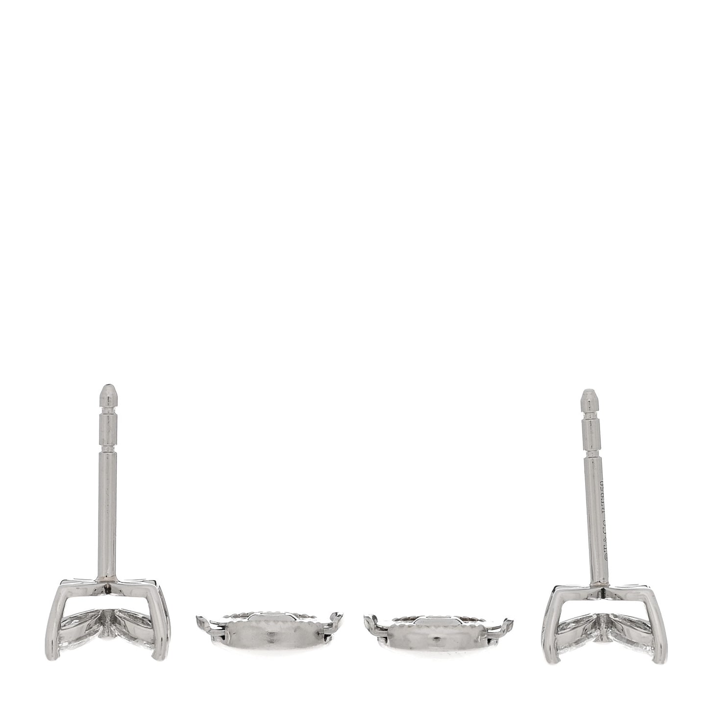 Platinum Diamond .64ct Small Victoria Earrings