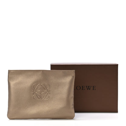 Loewe Metallic Lambskin Cosmetic Pouch Gold 10 of 10