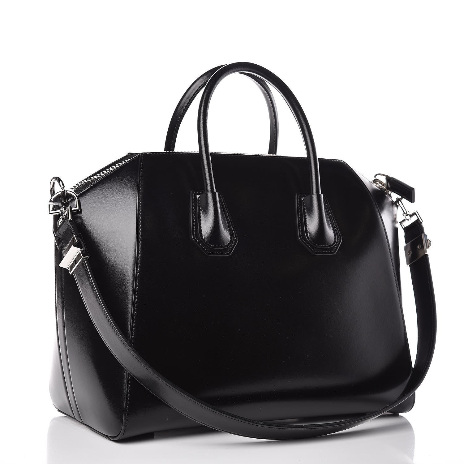 Givenchy Shiny Lord Calfskin Medium Antigona Black 3 of 16