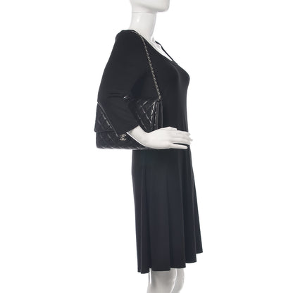 Chanel Lambskin Quilted Clutch With Chain Flap Black 2 of 10