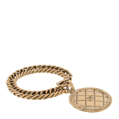Chanel Quilted CC Medallion Bracelet Gold 1 of 5