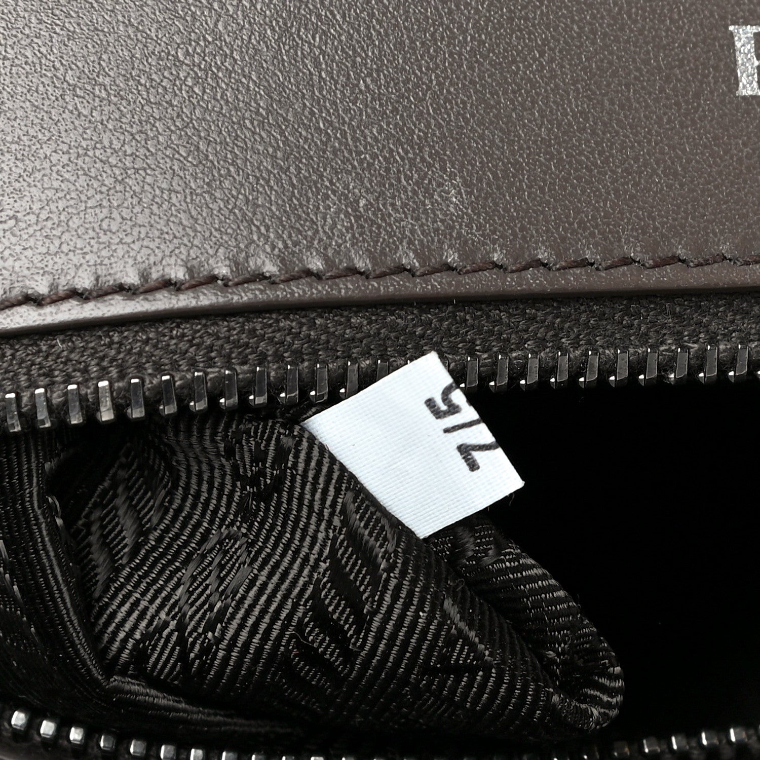 Prada Soft Calfskin Impunture Diagramme Large Chain Flap Shoulder Bag Bambu 6 of 19