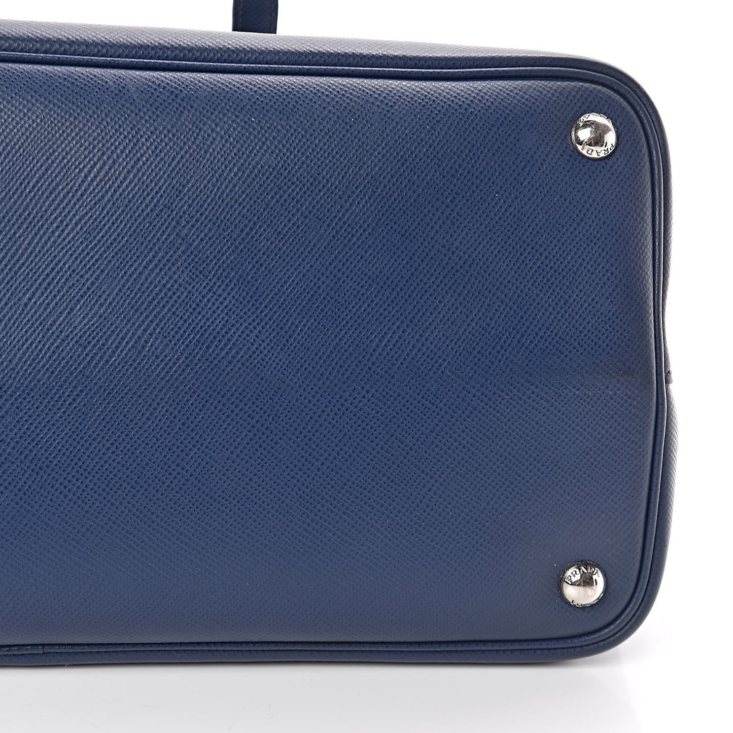 Saffiano Cuir Medium Double Handle Tote Bluette