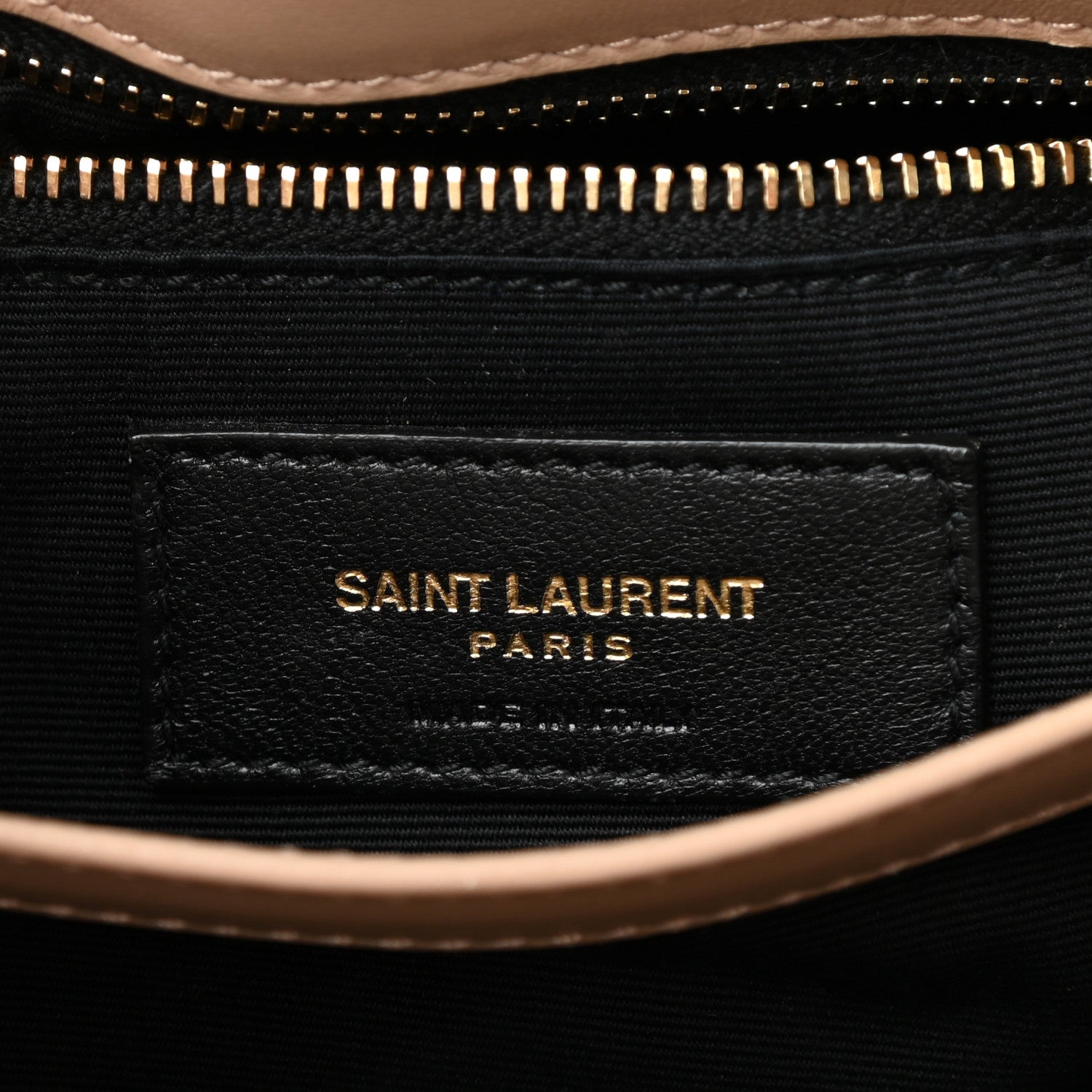 Saint Laurent Calfskin Y Quilted Monogram Toy Loulou Crossbody Bag Latte 7 of 11