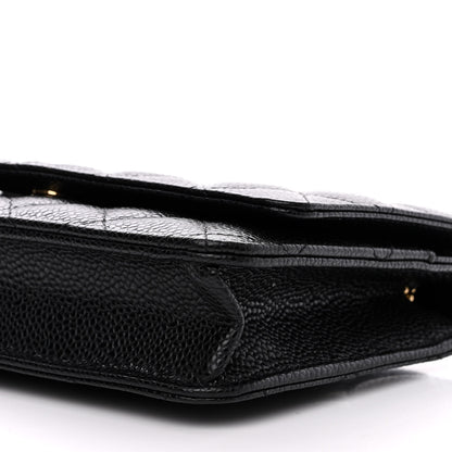 Chanel Caviar Quilted Wallet on Chain WOC Black 10 of 10