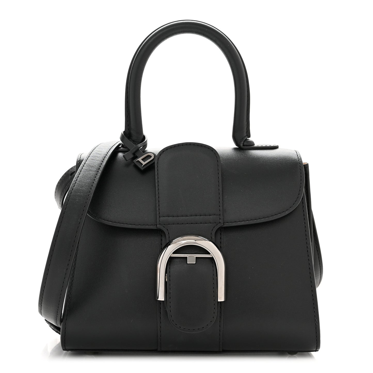 Box Calfskin Mini Brillant Satchel Black