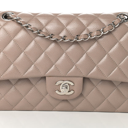 Chanel Caviar Quilted Medium Double Flap Taupe 8 of 12