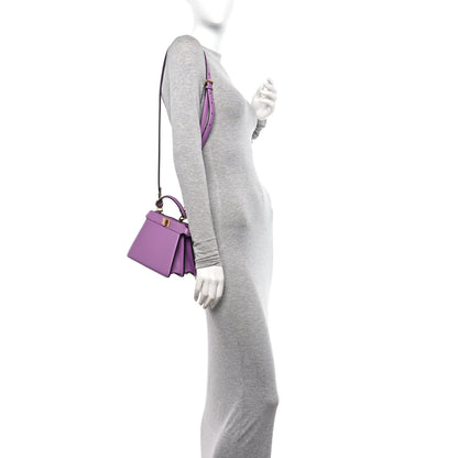 Fendi Shiny Nappa Petite Peekaboo I SEE U Satchel Violetta 2 of 10