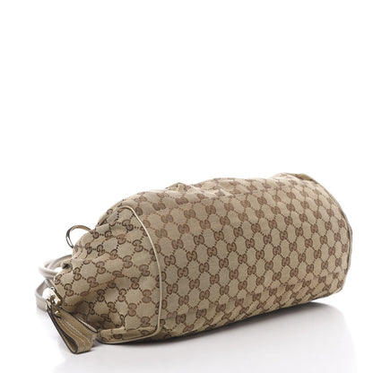 Gucci Monogram Medium Sukey Boston Champagne 4 of 13