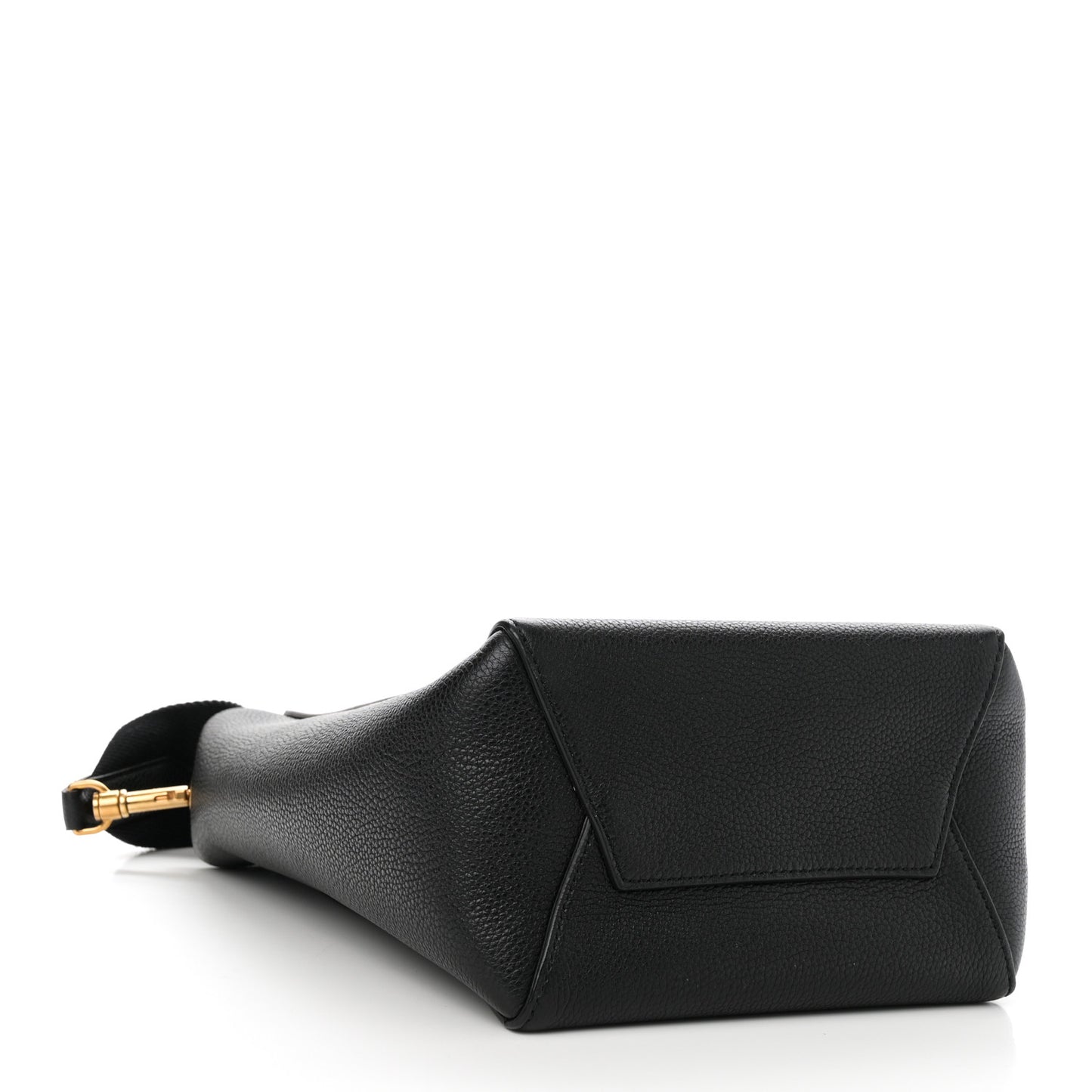 Soft Grained Calfskin Small Sangle Bucket Bag Black