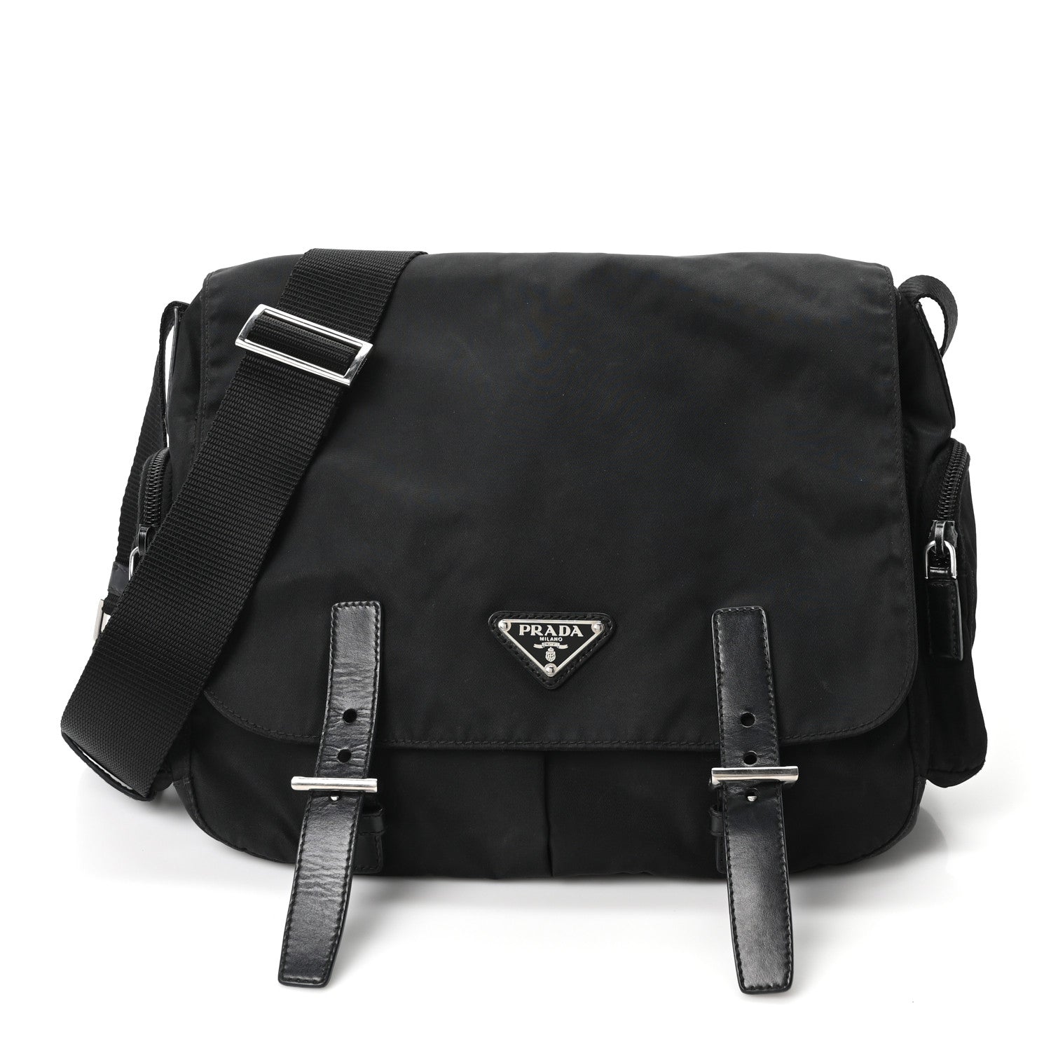 Prada Tessuto Nylon Vela Messenger Bag Black 1 of 10