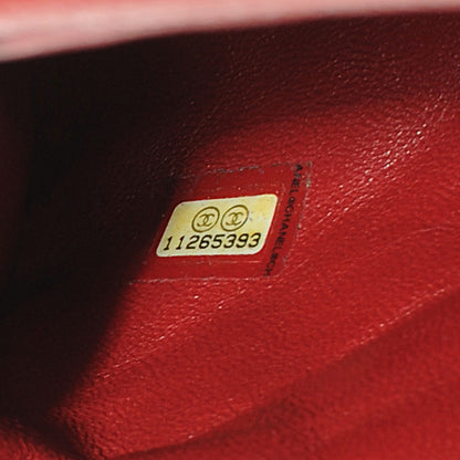 Chanel Caviar Quilted Timeless Clutch Red 7 of 8