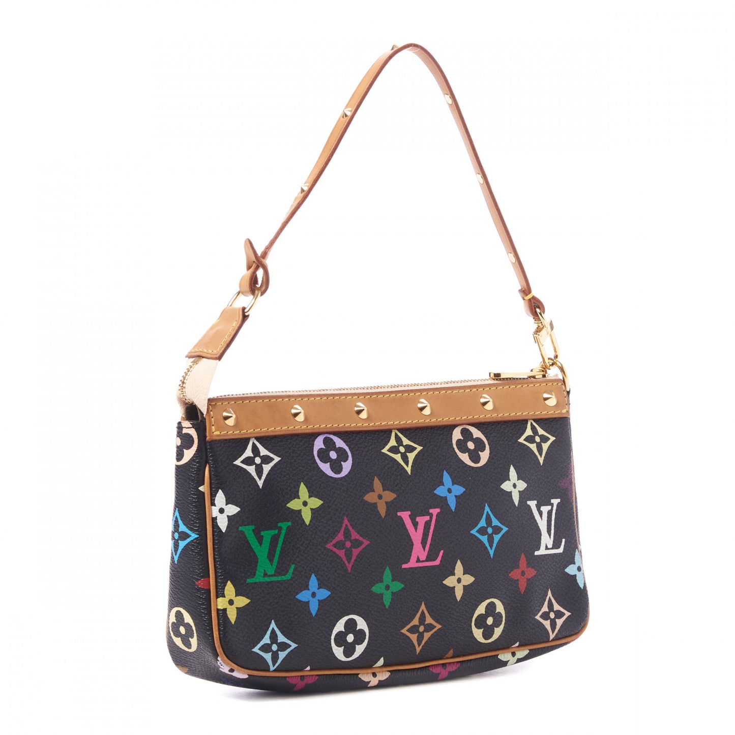 Monogram Multicolor Pochette Accessories Black