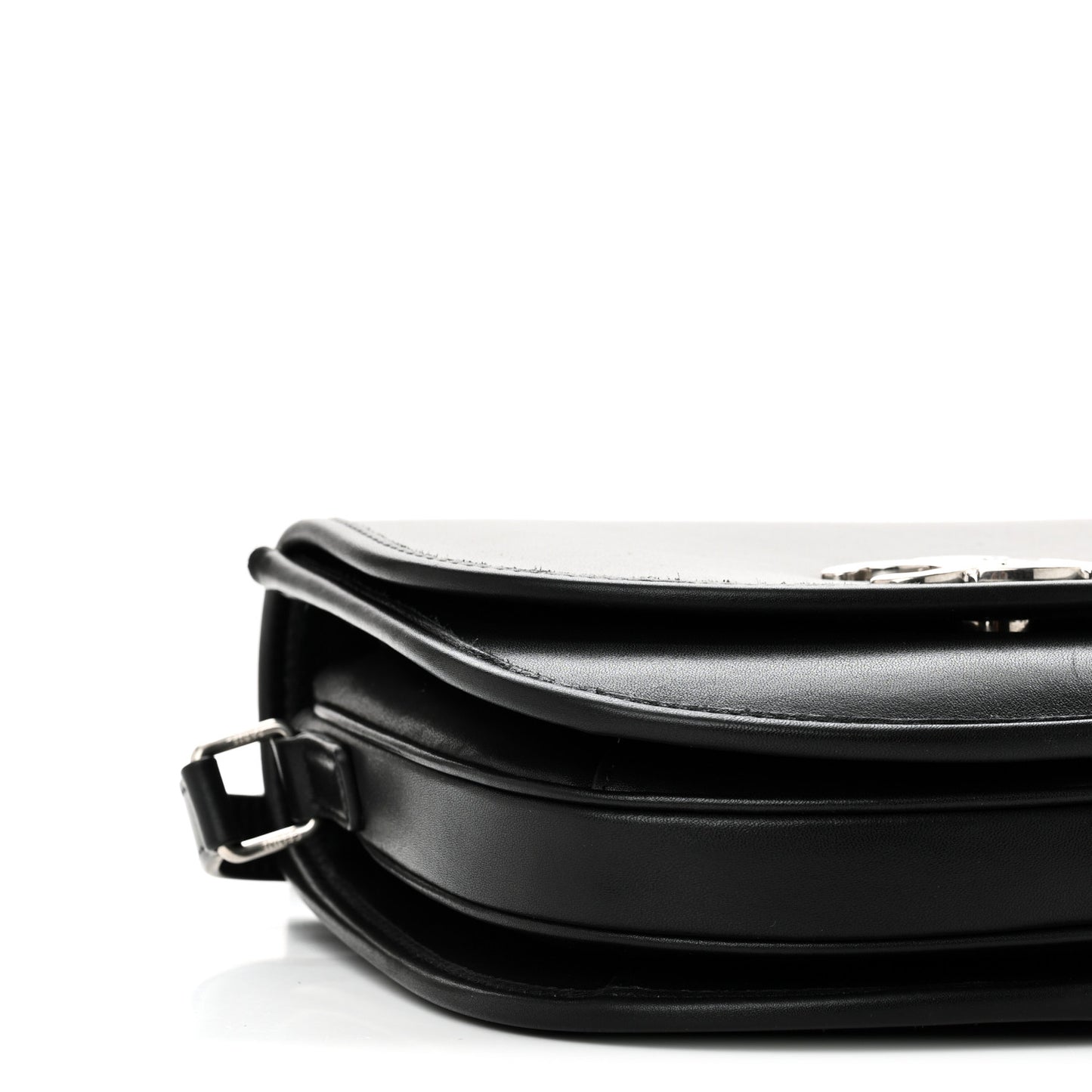 Supple Calfskin Triomphe Medium Besace Black