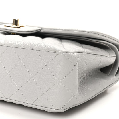 Chanel Caviar Quilted Small Double Flap Grey 10 of 10