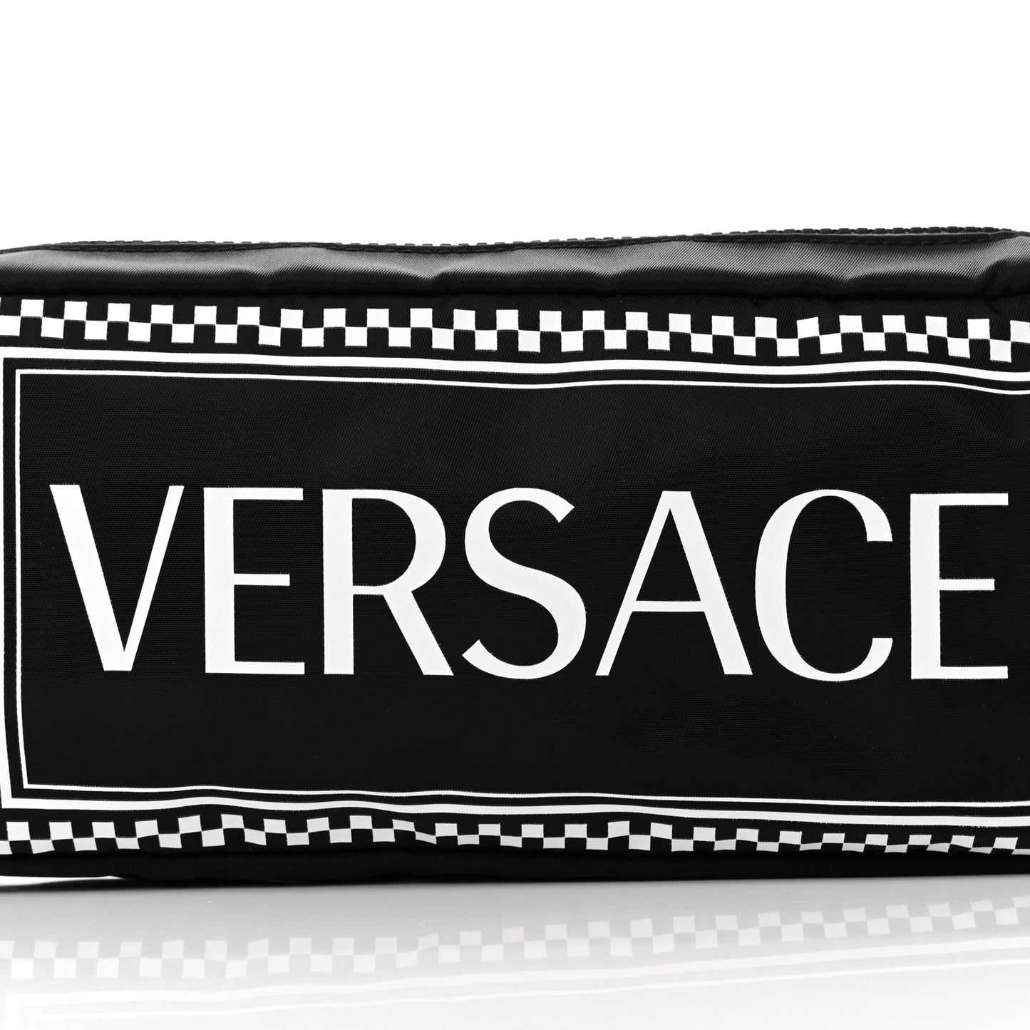 Nylon Logo Two Tone Belt Bag Black
