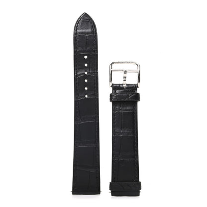 Hermes Matte Alligator Heure H Hour Watch Strap 80 Black 1 of 4