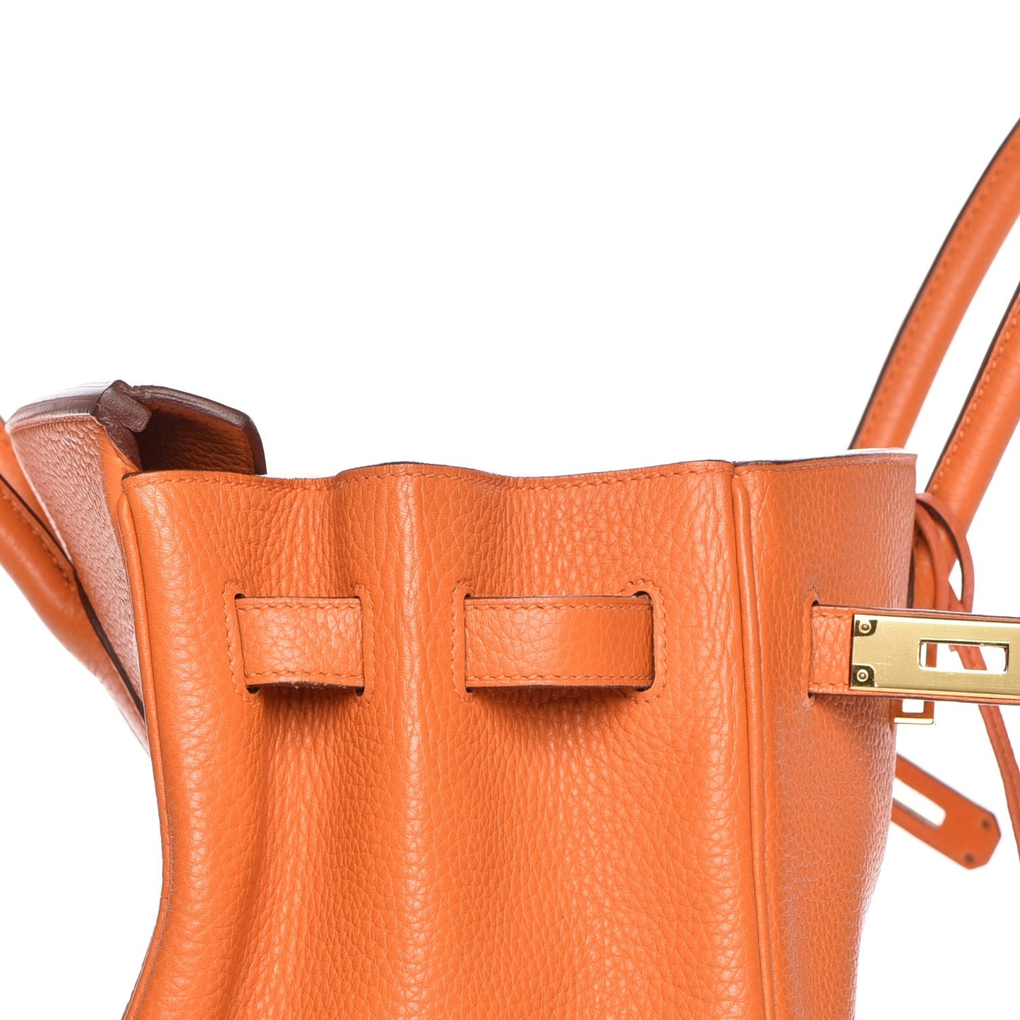 Taurillon Clemence Birkin 35 Orange