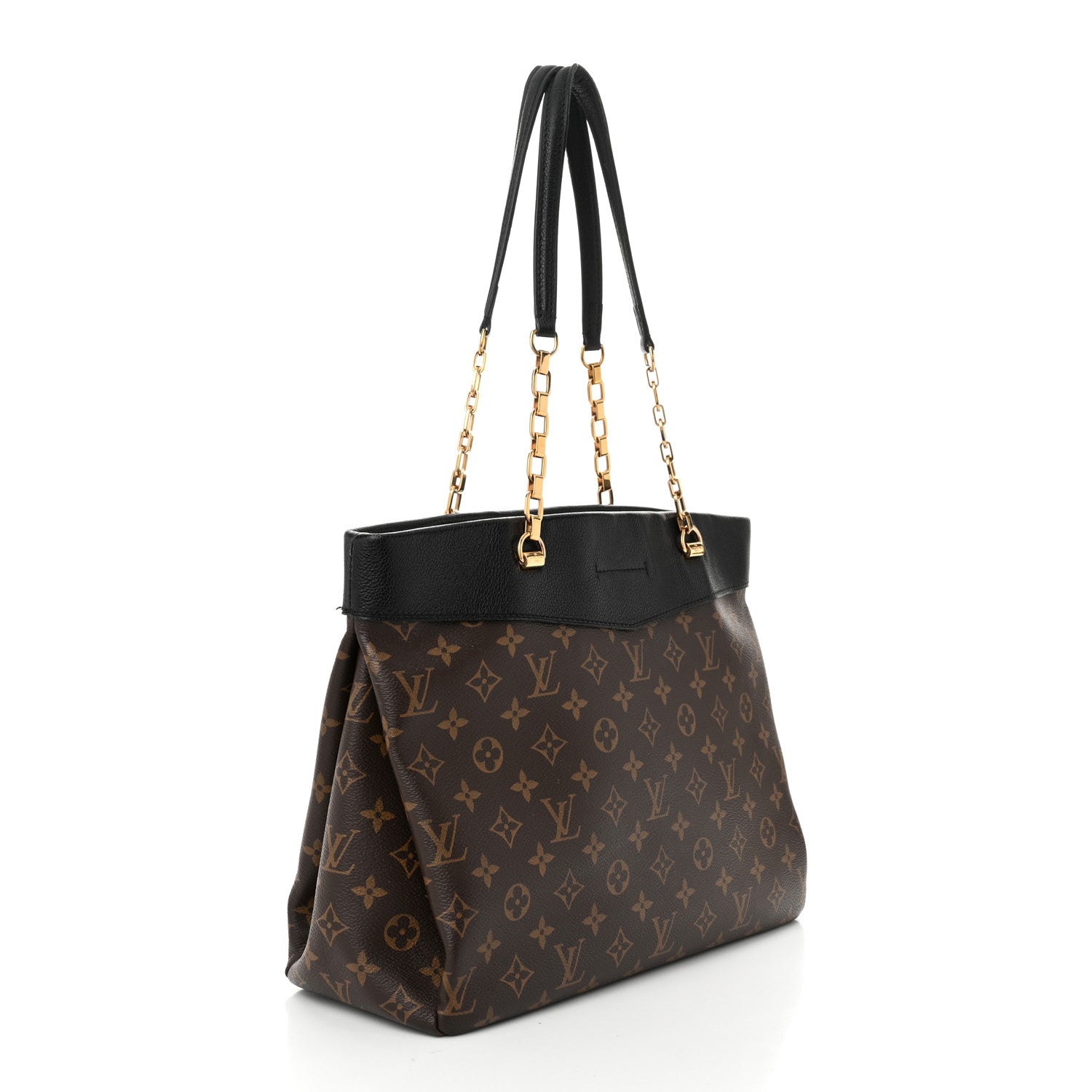 Louis Vuitton Monogram Pallas Shopper Black 3 of 12