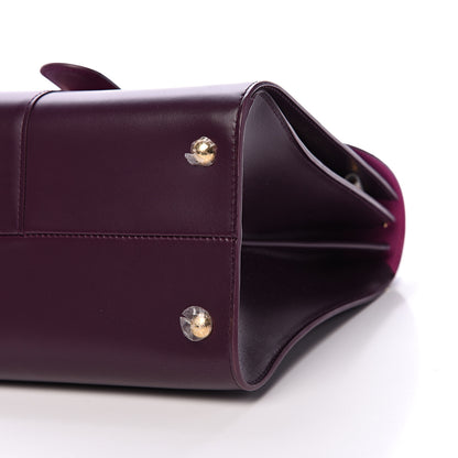 Delvaux Boxed Calfskin MM Magic Brillant Satchel Prune 9 of 9