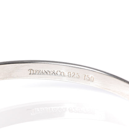 Tiffany Sterling Silver 18K Yellow Gold Hook Eye Bangle Bracelet 4 of 4