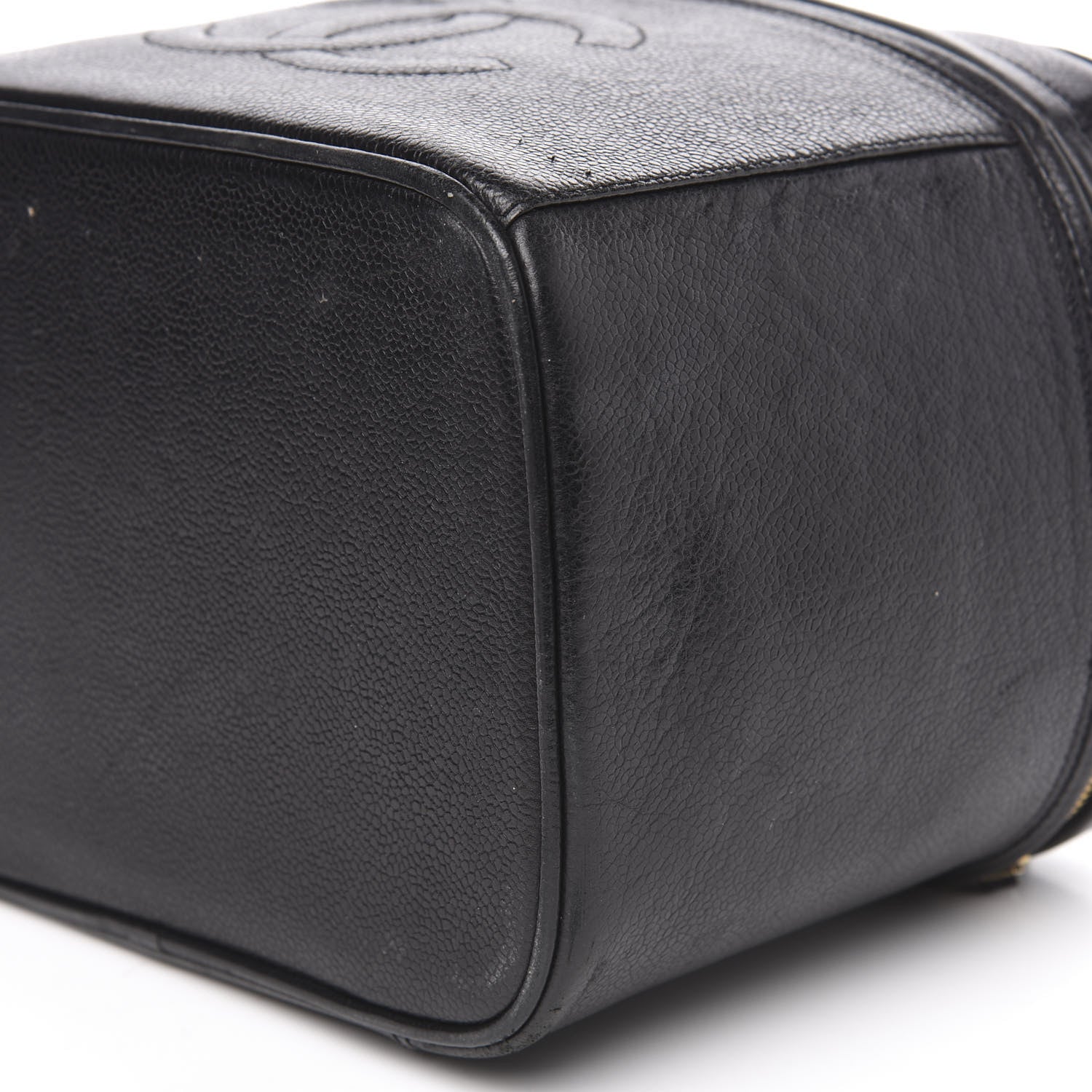 Chanel Caviar CC Vanity Train Case Black 17 of 18