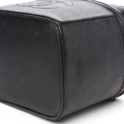 Chanel Caviar CC Vanity Train Case Black 17 of 18