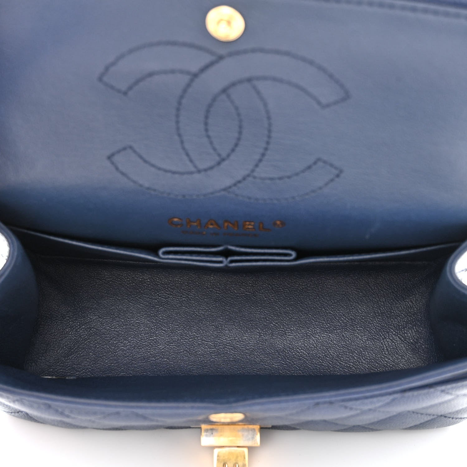 Chanel Caviar 2.55 Reissue 224 Flap Dark Blue 5 of 12