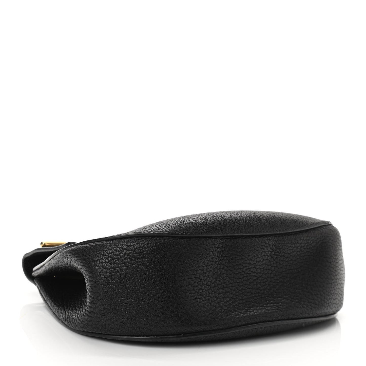 Grained Lambskin Drew Shoulder Bag Black