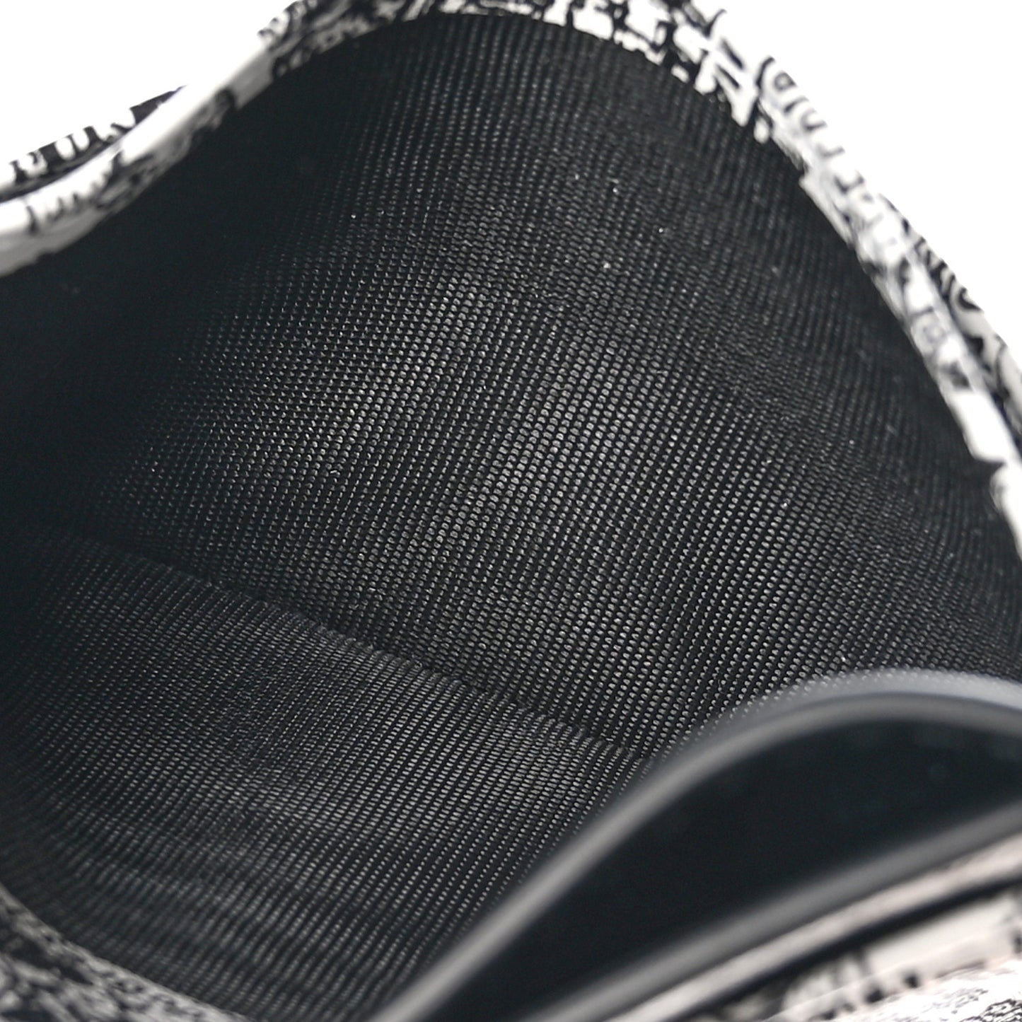 Calfskin Plan De Paris Print Card Holder White Black