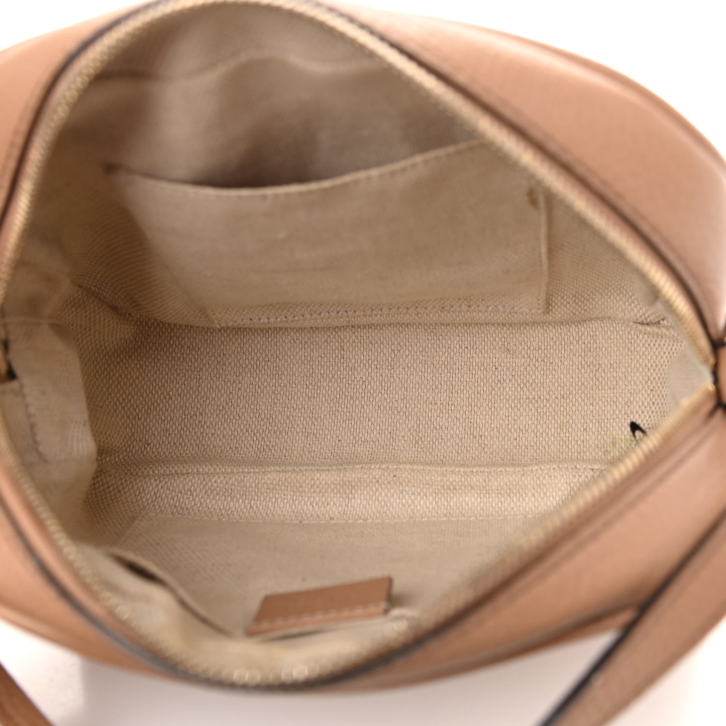Pebbled Calfskin Small Soho Disco Bag Camelia