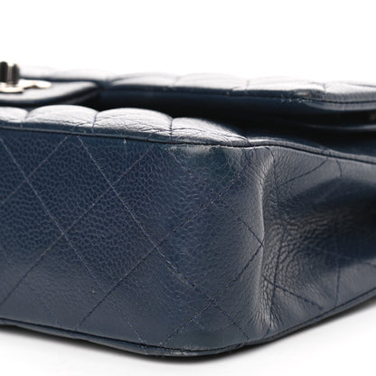Chanel Caviar Quilted Medium Double Flap Navy 10 of 13