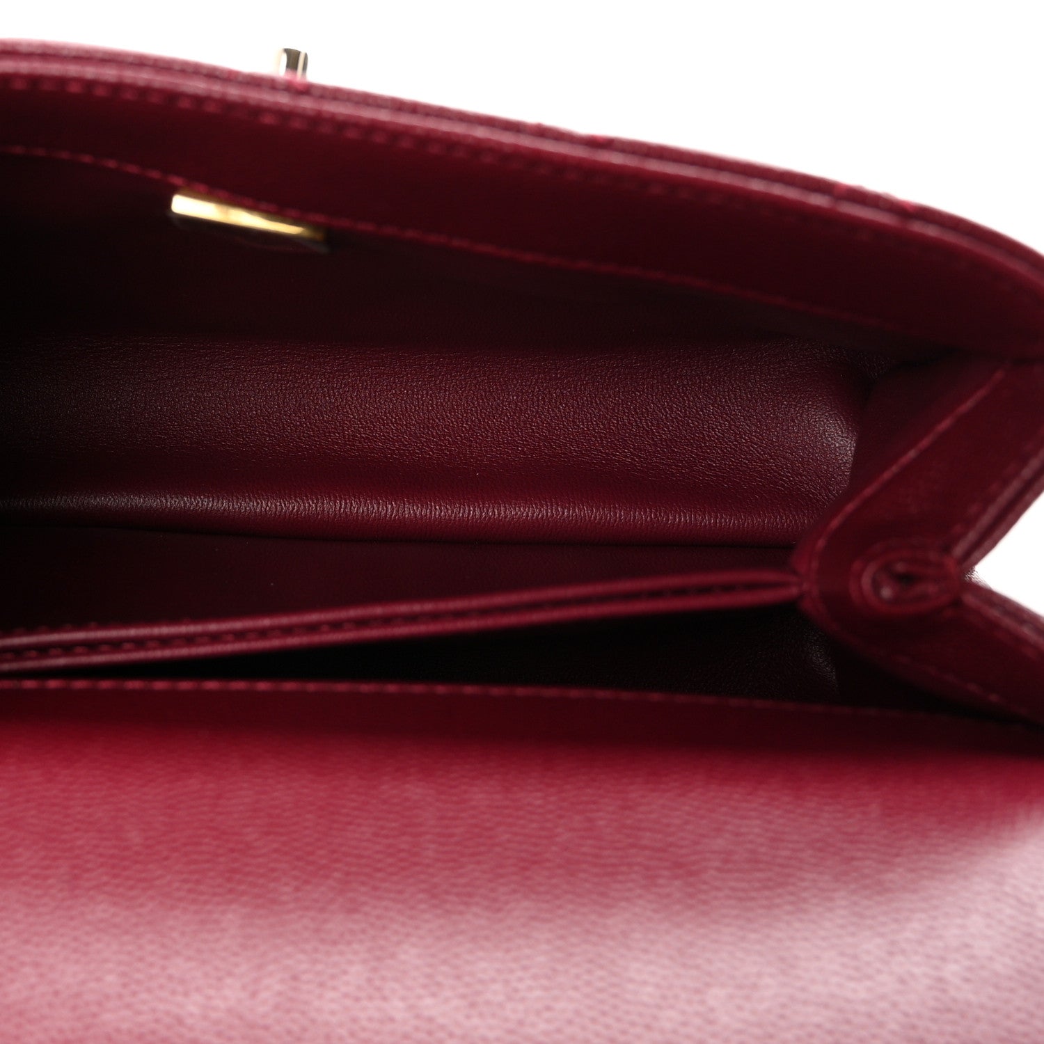 Chanel Caviar Quilted Mini Coco Handle Flap Burgundy 5 of 11