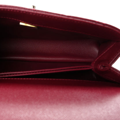 Chanel Caviar Quilted Mini Coco Handle Flap Burgundy 5 of 11