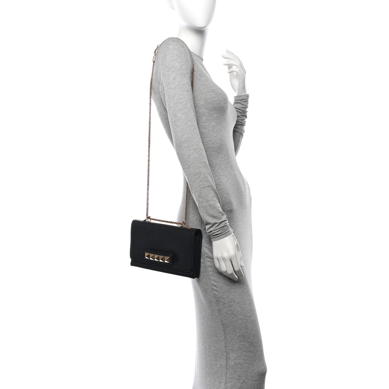 Valentino Garavani Nappa Va Va Voom Shoulder Bag Black 2 of 12