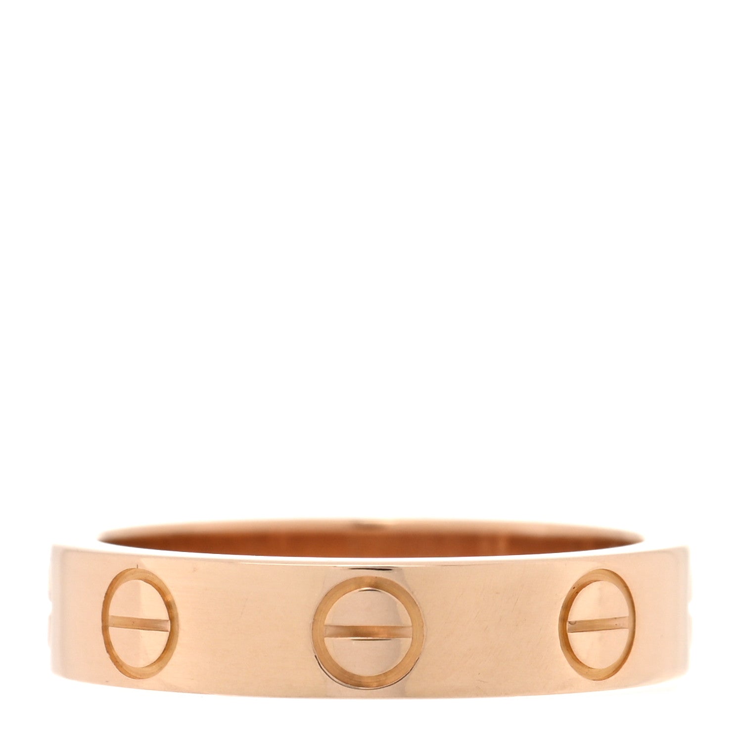 Cartier 18K Pink Gold 3.5mm LOVE Wedding Band Ring 45 3.25 3 of 4