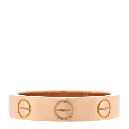 Cartier 18K Pink Gold 3.5mm LOVE Wedding Band Ring 45 3.25 3 of 4
